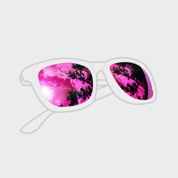 에픽 선글라스 렌즈 Pink Mirror Lense